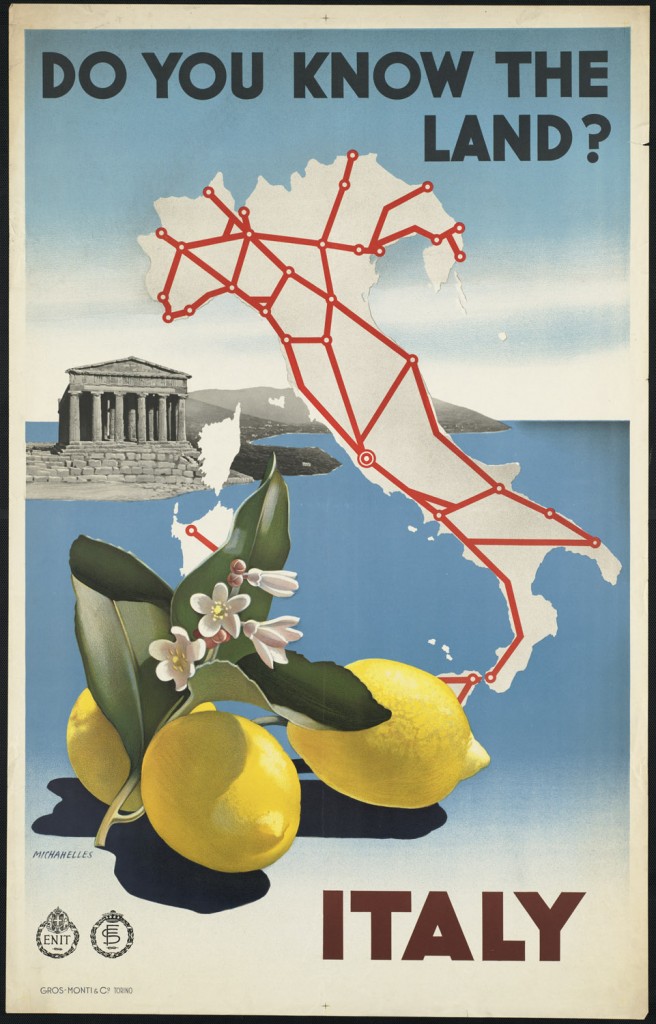 Do You Know Italy? Vintage Tourism Poster